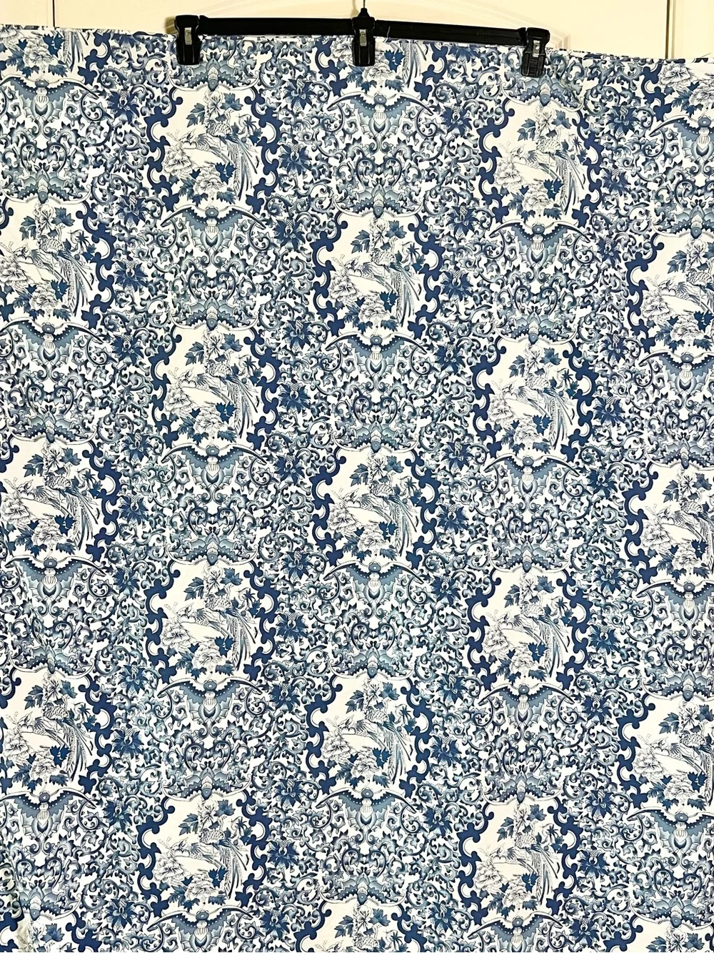 Vintage Ralph Lauren Tamarind Porcelain Blue Queen Duvet Cover Chinoiserie Toile